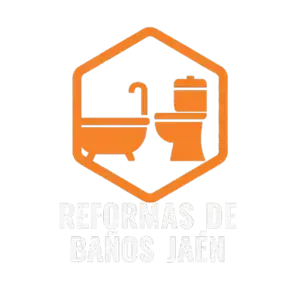 Logo Reformas de Baños Jaén con fondo transparente